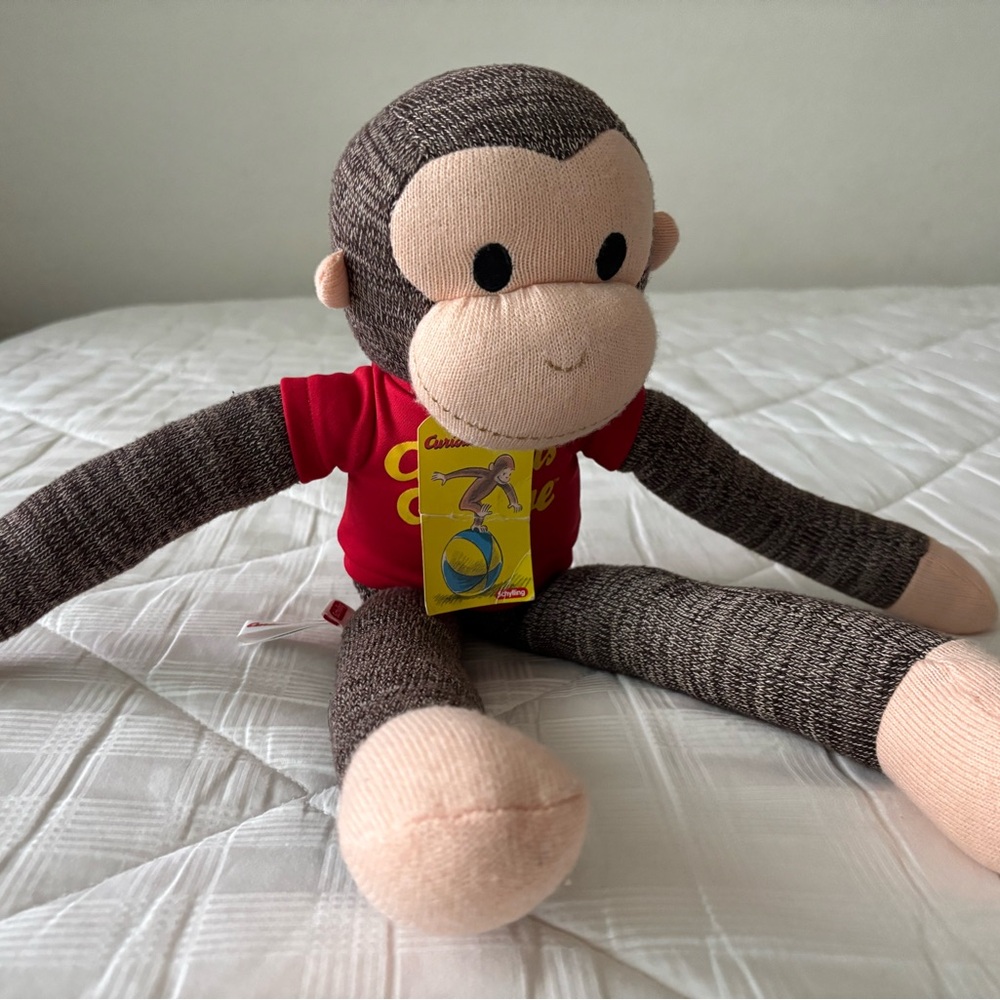 Curious George Plush Toy - Red and Brown